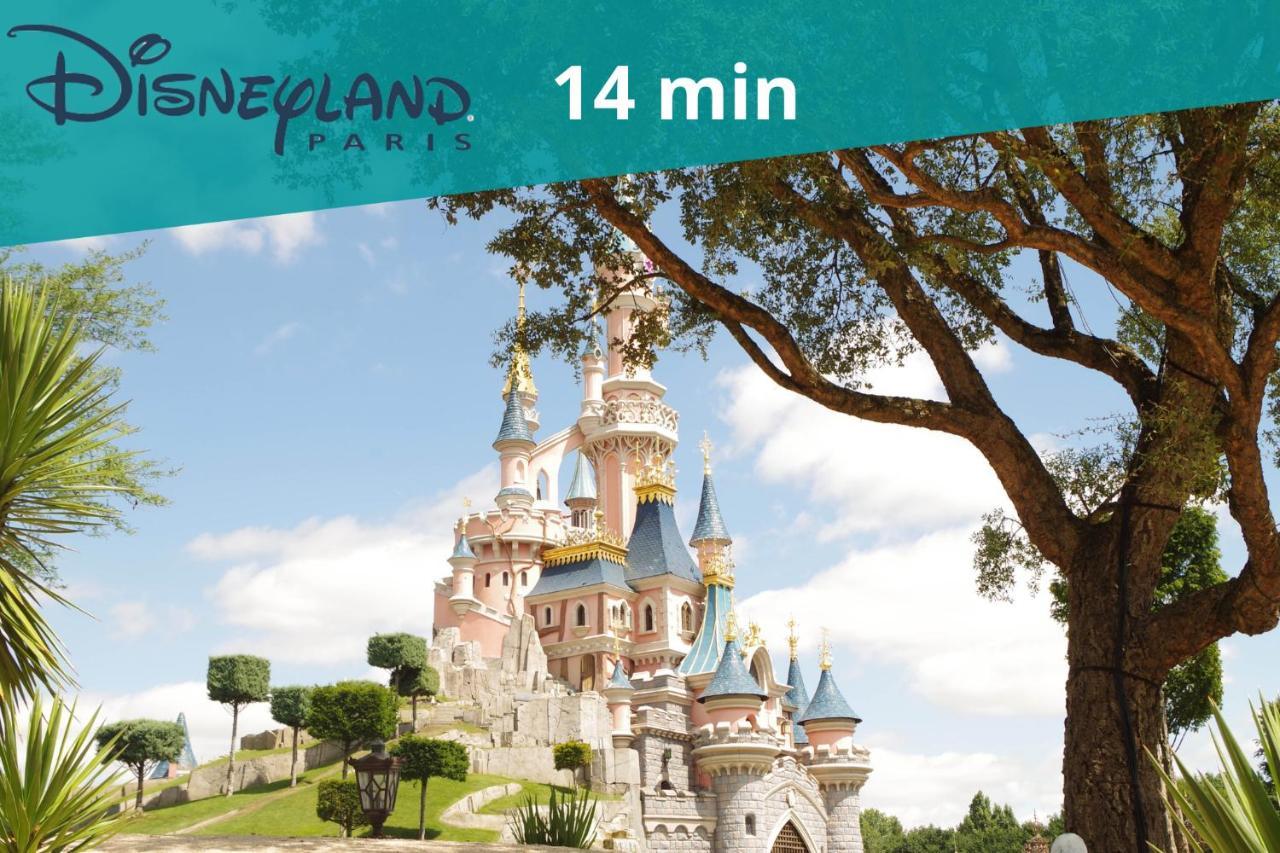 King Size Bed - Free Private Parking - Garden & Terrace - 14Min From Disneyland Ferrières-en-Brie Dış mekan fotoğraf